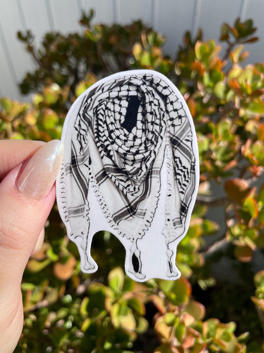 Keffiyeh sticker, Falastini Sticker, Palestine Sticker, Phone Case Sticker, Laptop Sticker, Water Bottle Sticker