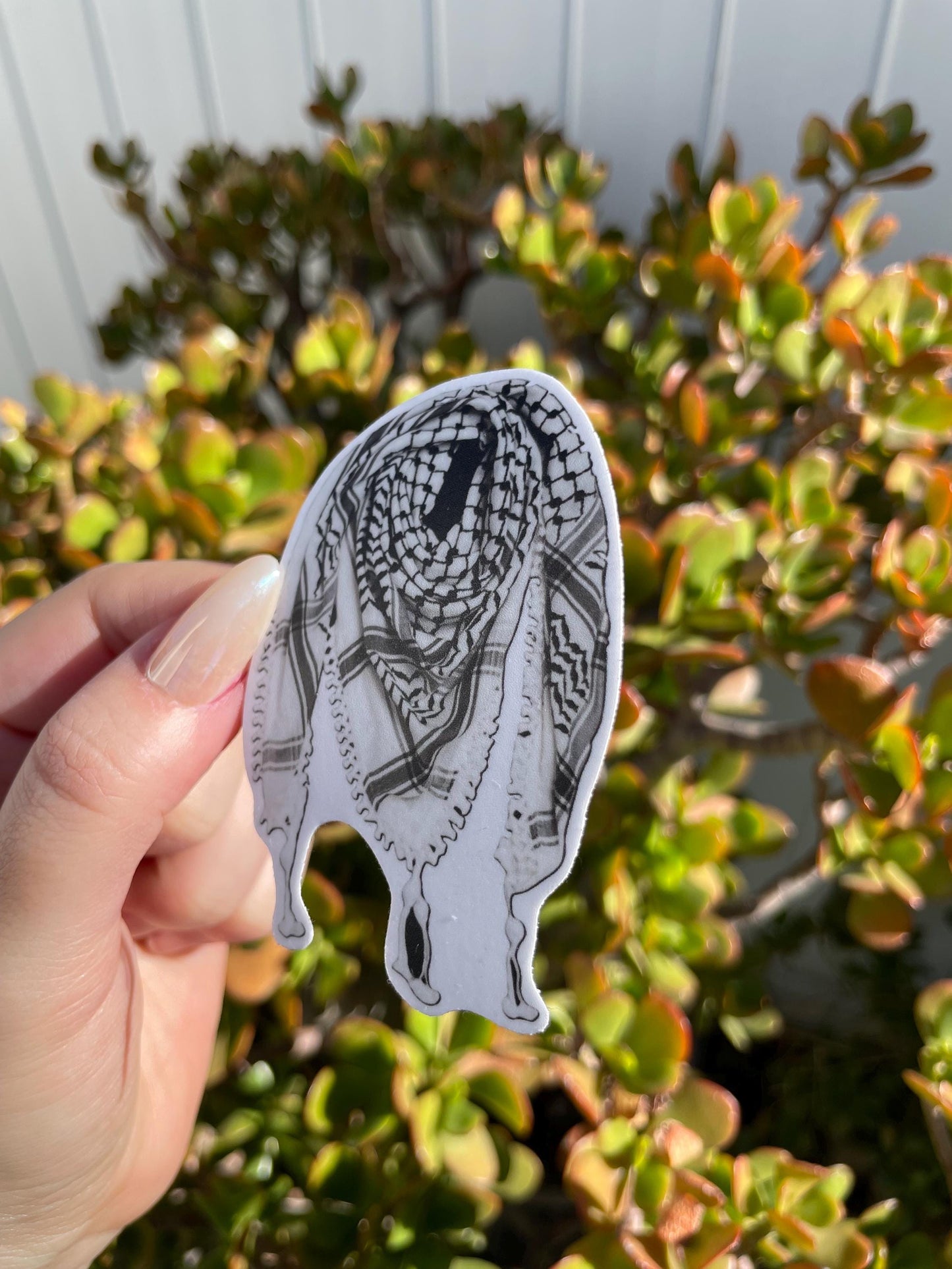 Keffiyeh sticker, Falastini Sticker, Palestine Sticker, Phone Case Sticker, Laptop Sticker, Water Bottle Sticker